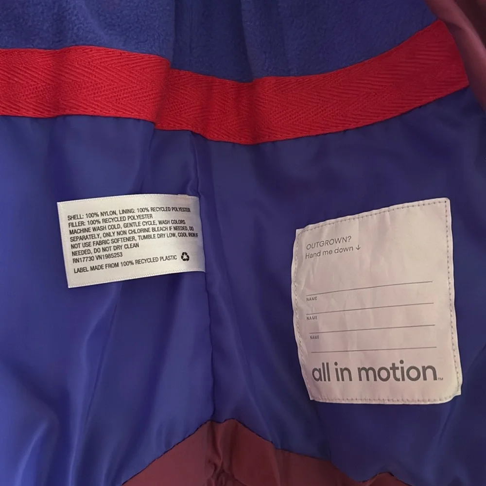 Girls All In Motion Puffer Jacket - Picture 2 of 3